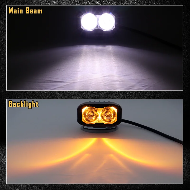 Premium Amber LED Off Road Lights for Off Road Vehicles - Best Yellow Pod Light Choice for Off-Road Adventures!