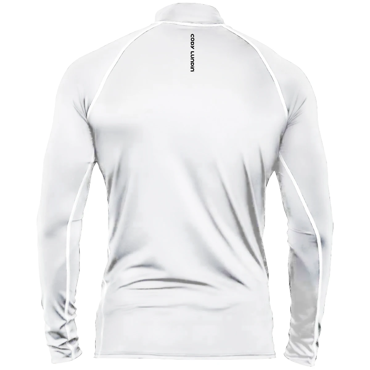 Cody lundin Men\'s Long Sleeve Rashguard UPF 50+ UV Protection Fabric T Shirts Lightweight White Compression Gym Surf Swim Shirts