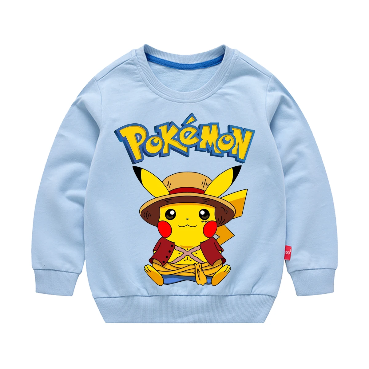 ملابس لبوكيمون جينجار سيلفيون كارتون وأنيمي أنيمي الأطفال القطن جولة الرقبة طويلة الأكمام جولة الرقبة البلوز سترة #3
