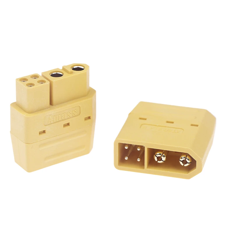 1pair XT60 (2+4) Male Female Plug Connector With Signal Pin And Sheath Solder Wire Model Accessories