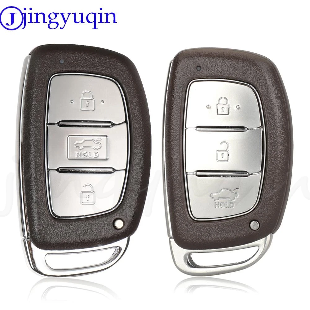 

jingyuqin 3 Buttons Replacement Remote Car Key Shell Case Fob For Hyundai Creta Mistra Elantra Tucson IX35