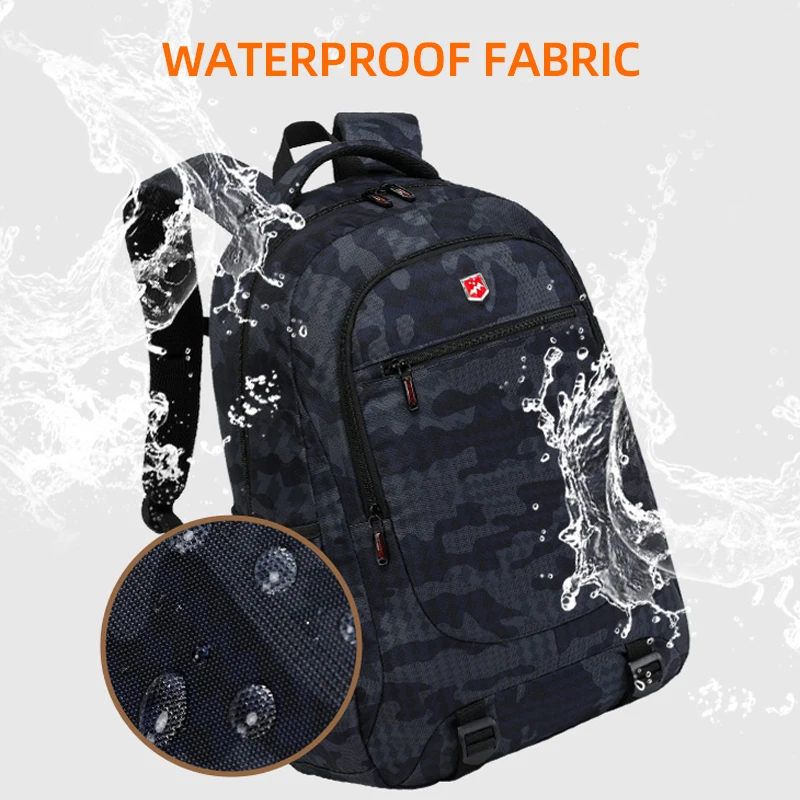 حقيبة ظهر مضادة للماء للسفر للطائرة مقاس 17 بوصة حقيبة كمبيوتر محمول على ظهره للرجال حقيبة مدرسية للأولاد اليابانية للرجال Mochila