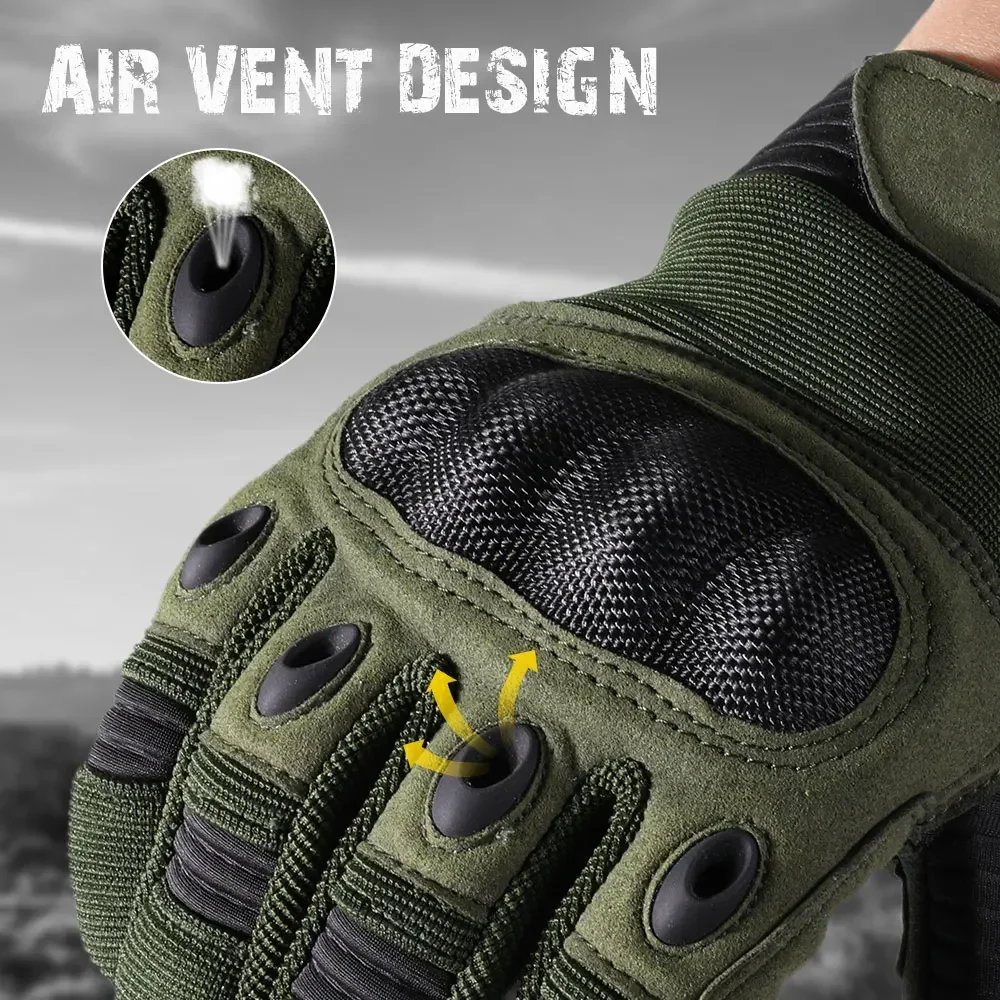 Hard Shell Protect Tactical Touch Screen Gloves Men Breathable Outdoor Working Cycling Fishing Sports Non-Slip Full Finger Glove