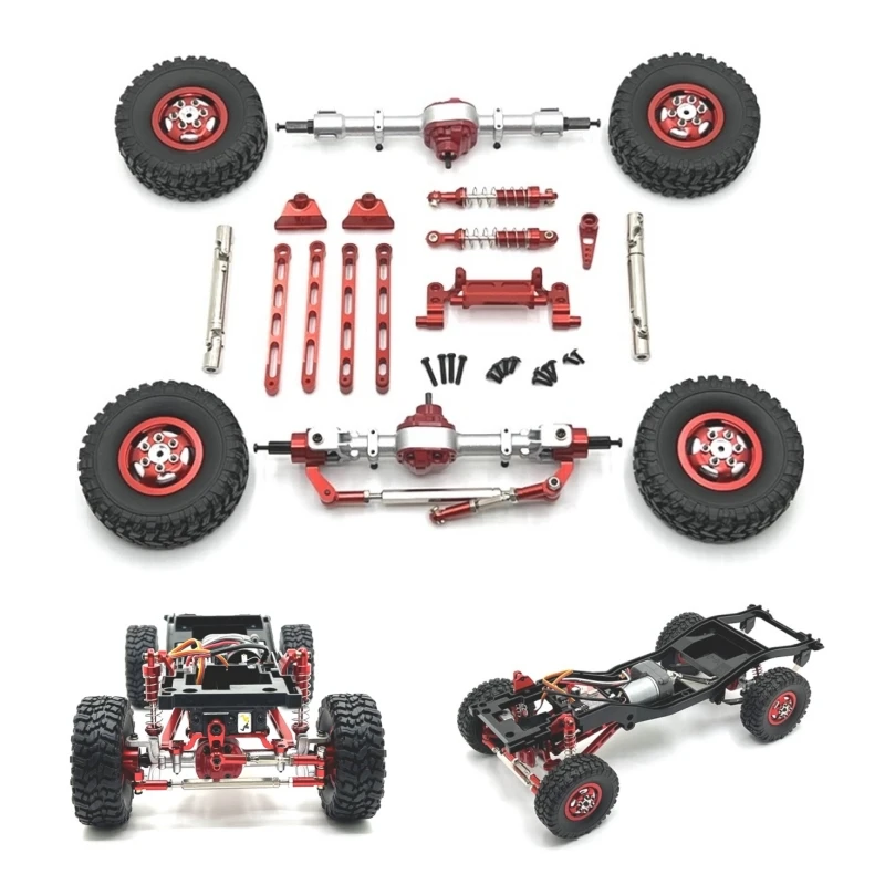 

RC Car Metal Upgrade Axle Assembly Drive Shaft Linkage Hub Shock Absorber Vulnerable Kit For MN 1/12 MN82 LC79 MN78 Spare Parts