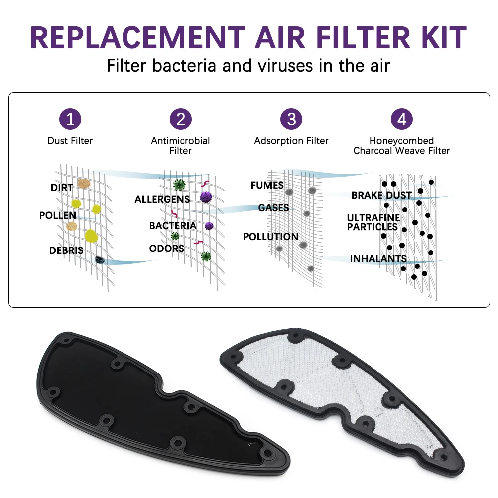 Motorcycle Parts For PIAGGIO Beverly 350 BV ST 4T 4V ie ABS E4 MP3 350 MAXI Sport air filter element replacement original parts