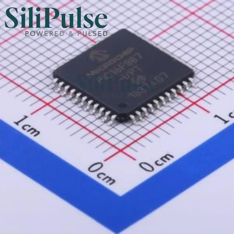 (5/10pcs) PIC16F887 TQFP-44(10x10) 100% Original In Stock (MCU/MPU/SOC) 35 368Byte PIC 14KB PIC16F887-I/PT
