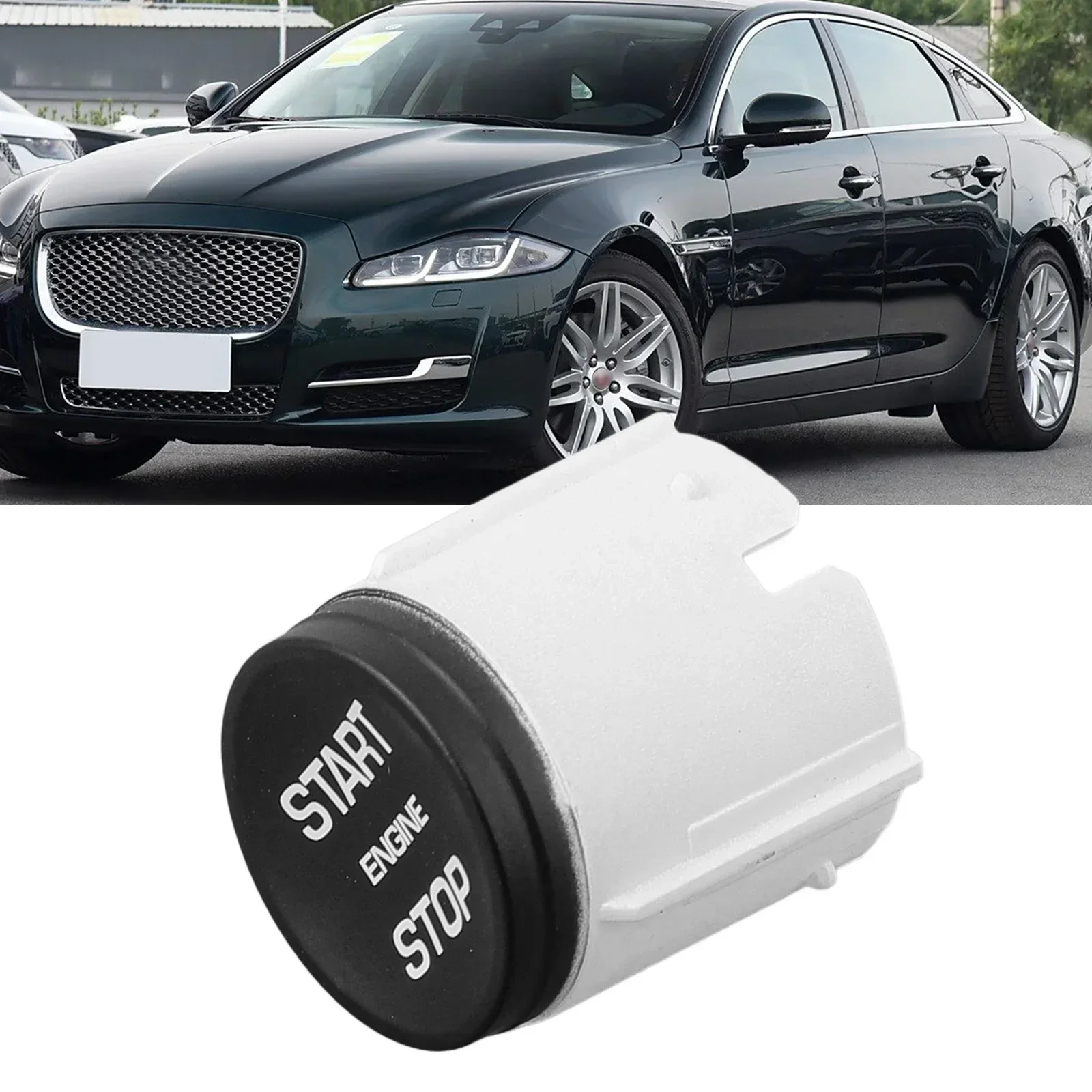 For Jaguar For XJ For XJL Engine Ignition Starter Switch Start/Stop Button Cover Car Replacement Spare Stop Push Button Cap Part