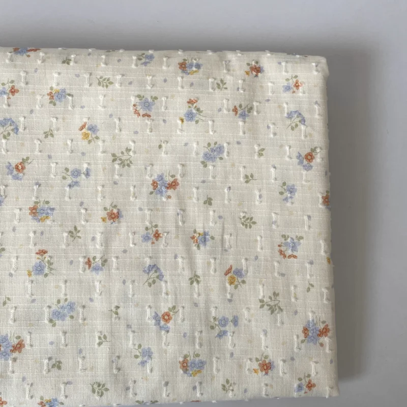 

Floral print cotton fabric for clothing handmade diy tablecloths throw pillows fabric