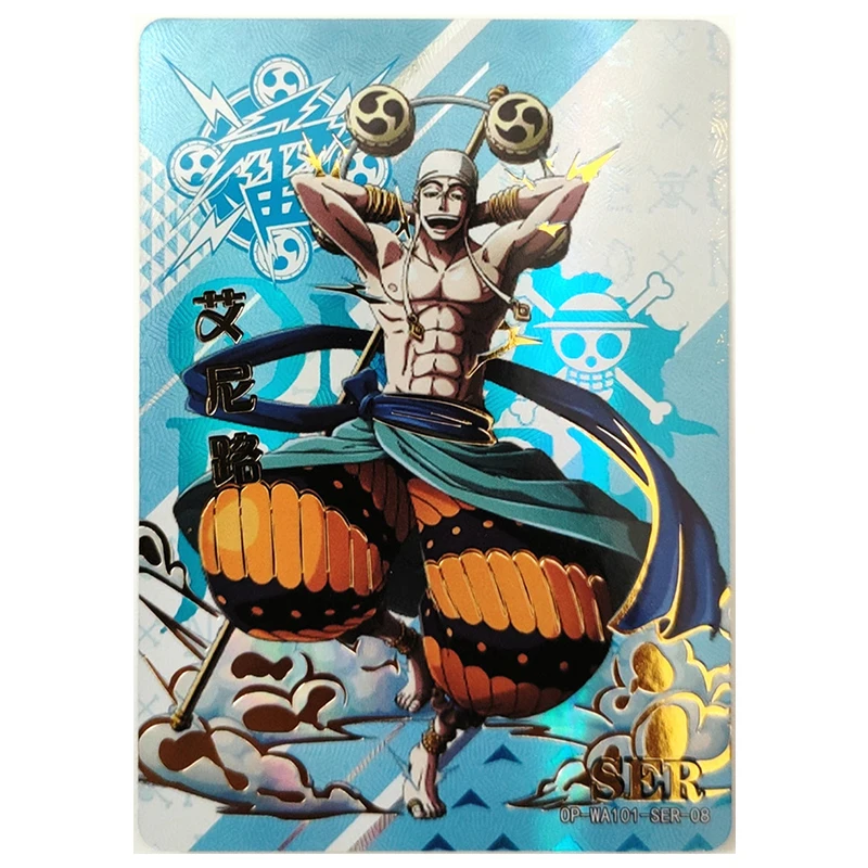 Anime ONE PIECE Rare SER Reflections Flash Cards Dracule Mihawk Doflamingo Kuma Toys for boys Collectible Cards Birthday Gifts