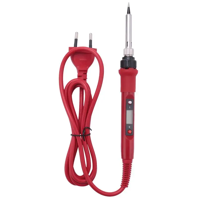 

AS60-2X 220V 80W Lcd Electric Soldering Iron 908S Adjustable Temperature Solder Iron With Soldering Iron Tips Kits EU Plug