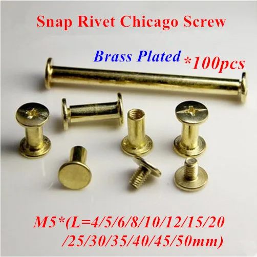 100Pcs M5 Snap Rive…