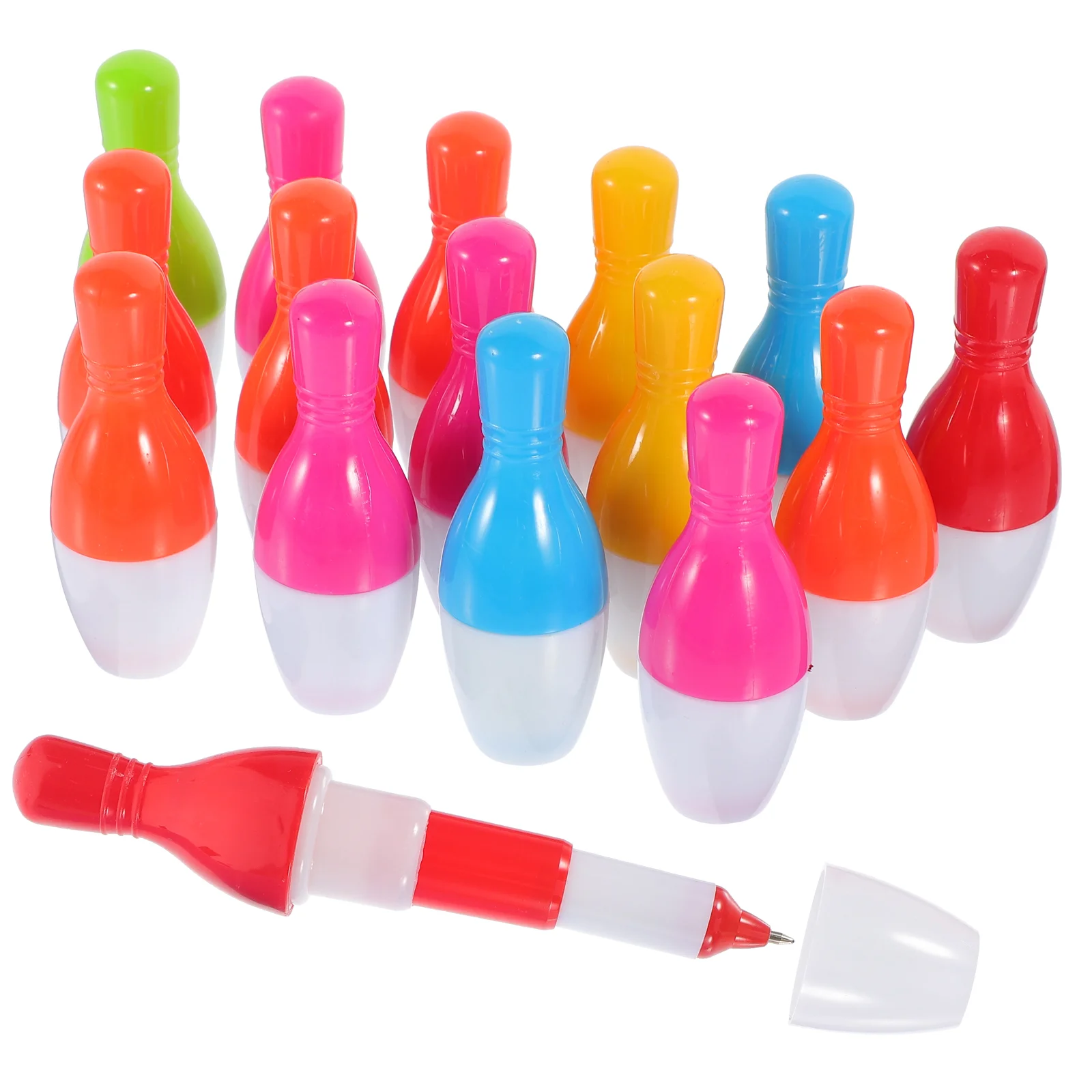 Bowling Pins Fountain Pen Mini Supplies Shaped Ballpoint Pens Student Color Gel Black