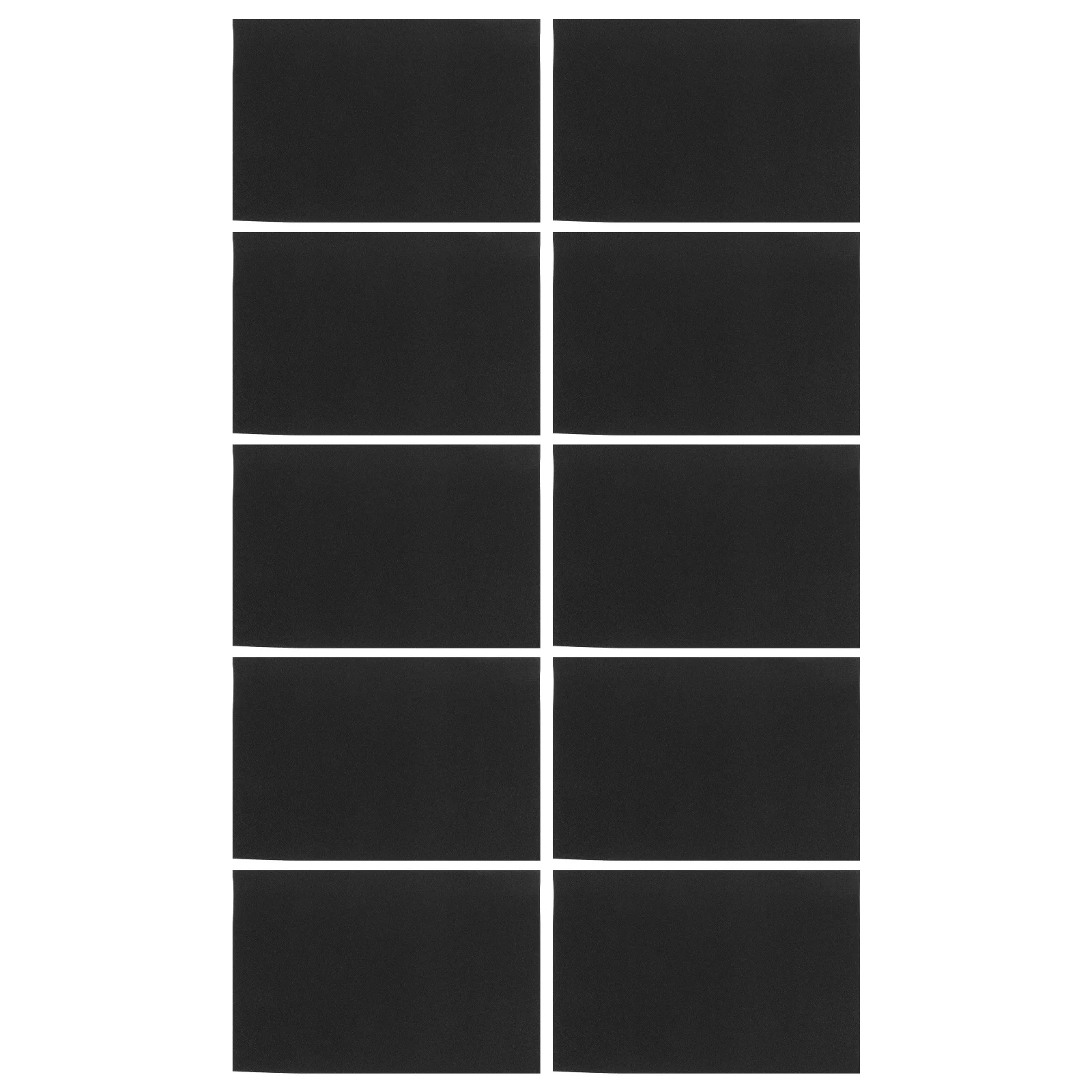 

10pcs Paper Sandpaper Black DIY Sandpaper Sheets Drawing Canvas Decor Cardstock Drawing Paper Pad Supplies