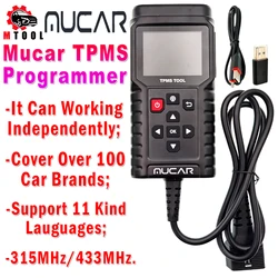 MUCAR-herramienta de diagnóstico de presión de neumáticos de coche TPMS T90, programador S3 2 en 1, servicio de Sensor TPMS, 315MHz, 433MHz, PK THINKCAR T90 G2