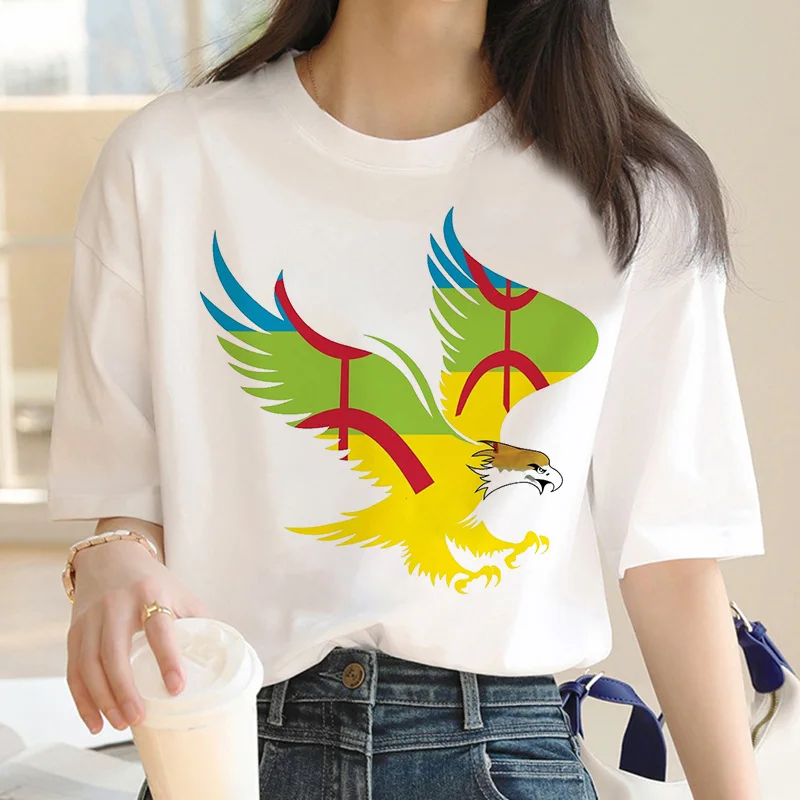 amazigh t-shirt clothes women couple  white Korea ulzzang t-shirt tshirt vintage