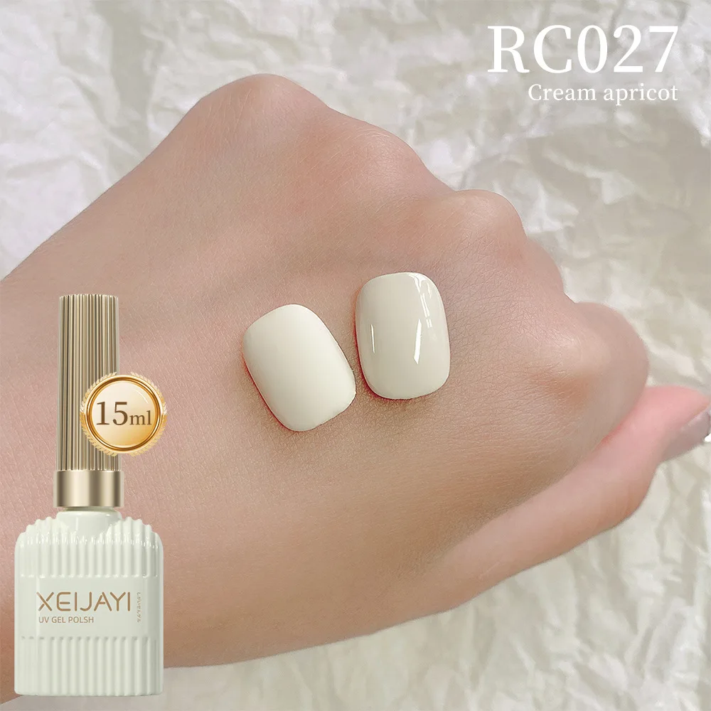 Smalto gel da 15 ml Vernici ibride Il colore nudo è adatto per tutte le stagioni Unghie artistiche per manicure Soak Off UV Necessita base superiore Primer