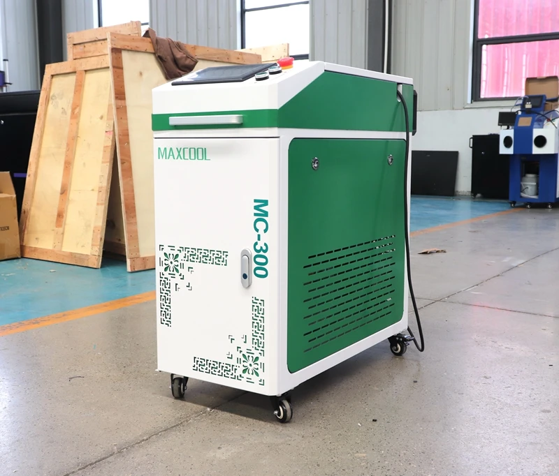 500W Pulse Fiber Laser Cleaning Machine Rust Oil Paint Remove Double Axis