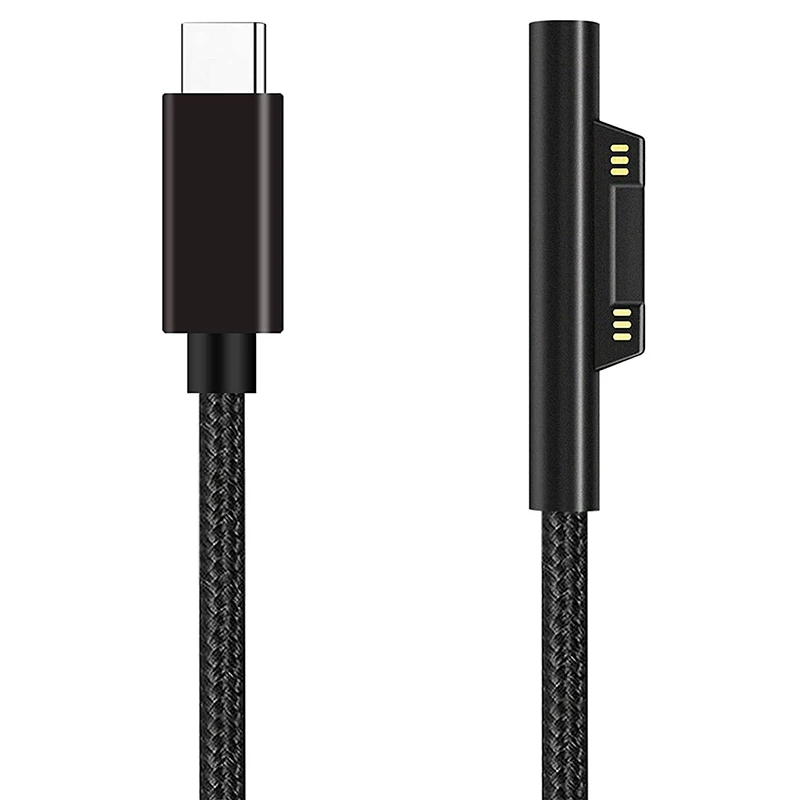 Nylon Braided Connect to USB-C Charging Cable PD 15V for Pro 7/6/5/4/3,Laptop 3/2/1, Go-A68X