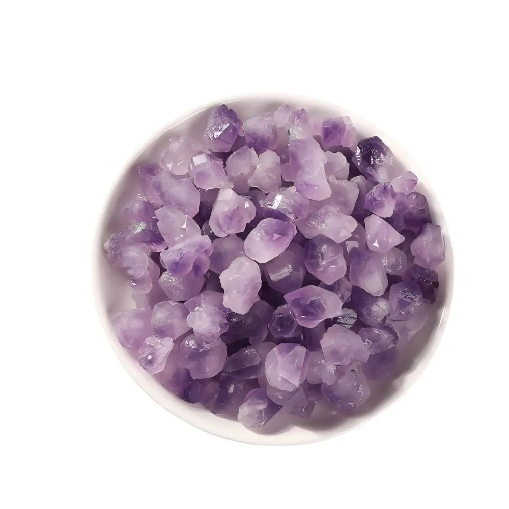 

100g/Pack Natural Amethyst Flower Raw Stone Crystal Large Particles