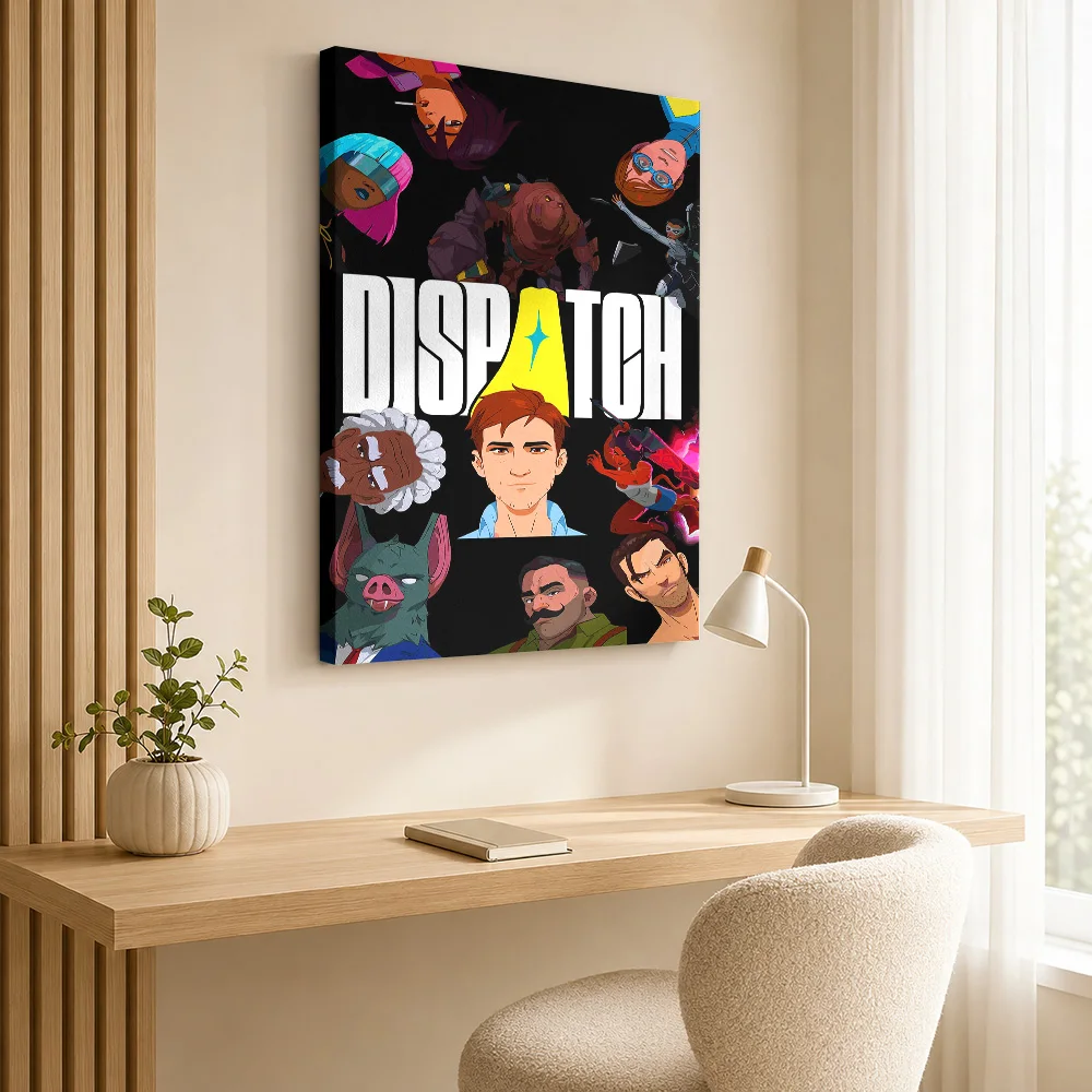 Dispatch Cover Art Canvas Painting Poster Customized Photo Gaming Anime Wall Art for Bedroom Decor Ready to Hang Gift for Fans