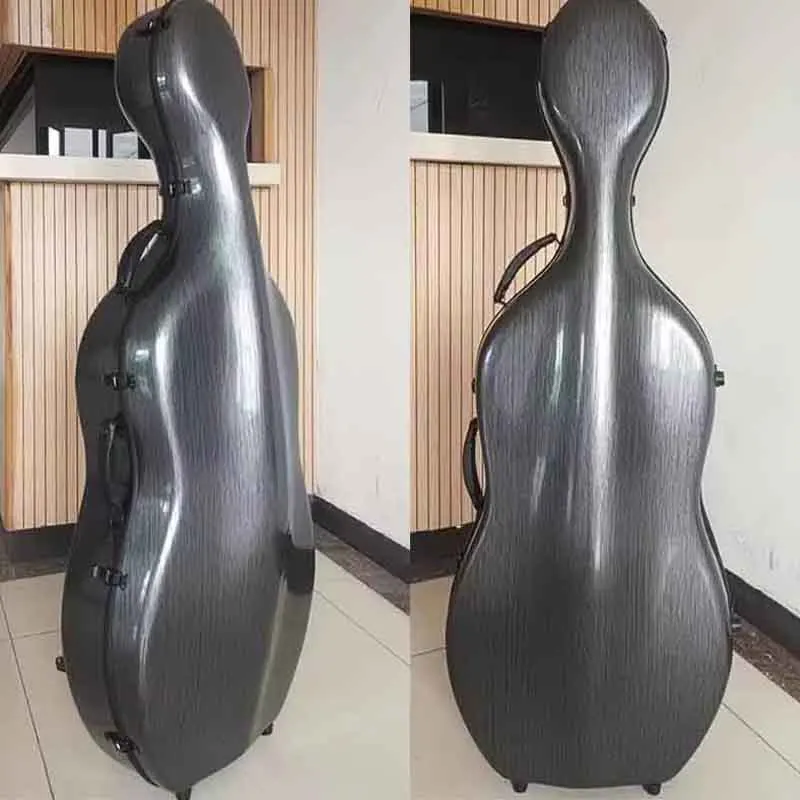Goede Kwaliteit Carbon Cello Case 4/4 7/8 3/4 1/2 1/4 Koolstofvezel Composiet Multi-color Waterdichte Cello doos Cello Medeplichtige