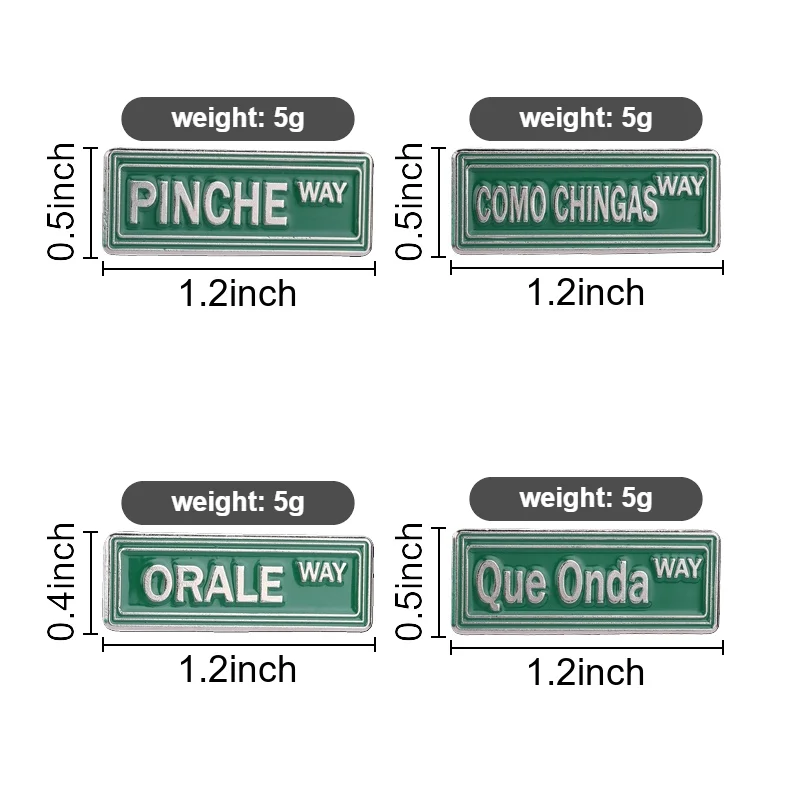 Spicy Mexican Phrase Enamel Pin Pinche Way Como Chingas Street Talk Brooch for Spanish Speakers and Pranksters Everyday Style