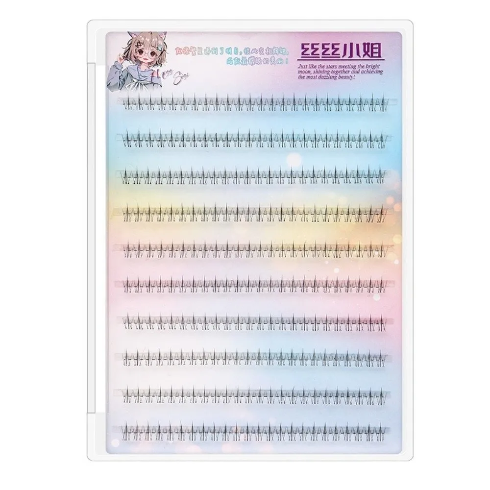Upper 12MM Self Adhesive False Eyelashes Lower 6MM Easy To Wear DIY Lashes Extension Glue Free Eye Makeup
