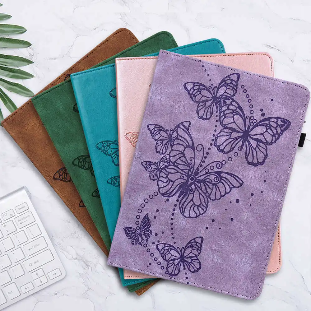 For Lenovo xiaoxin Pad 2022 10.6 TabletCase Embossed Butterfly Stand Cover For Lenovo M10 Plus 3nd 10.6 TB-128FU TB-125FU 10.6