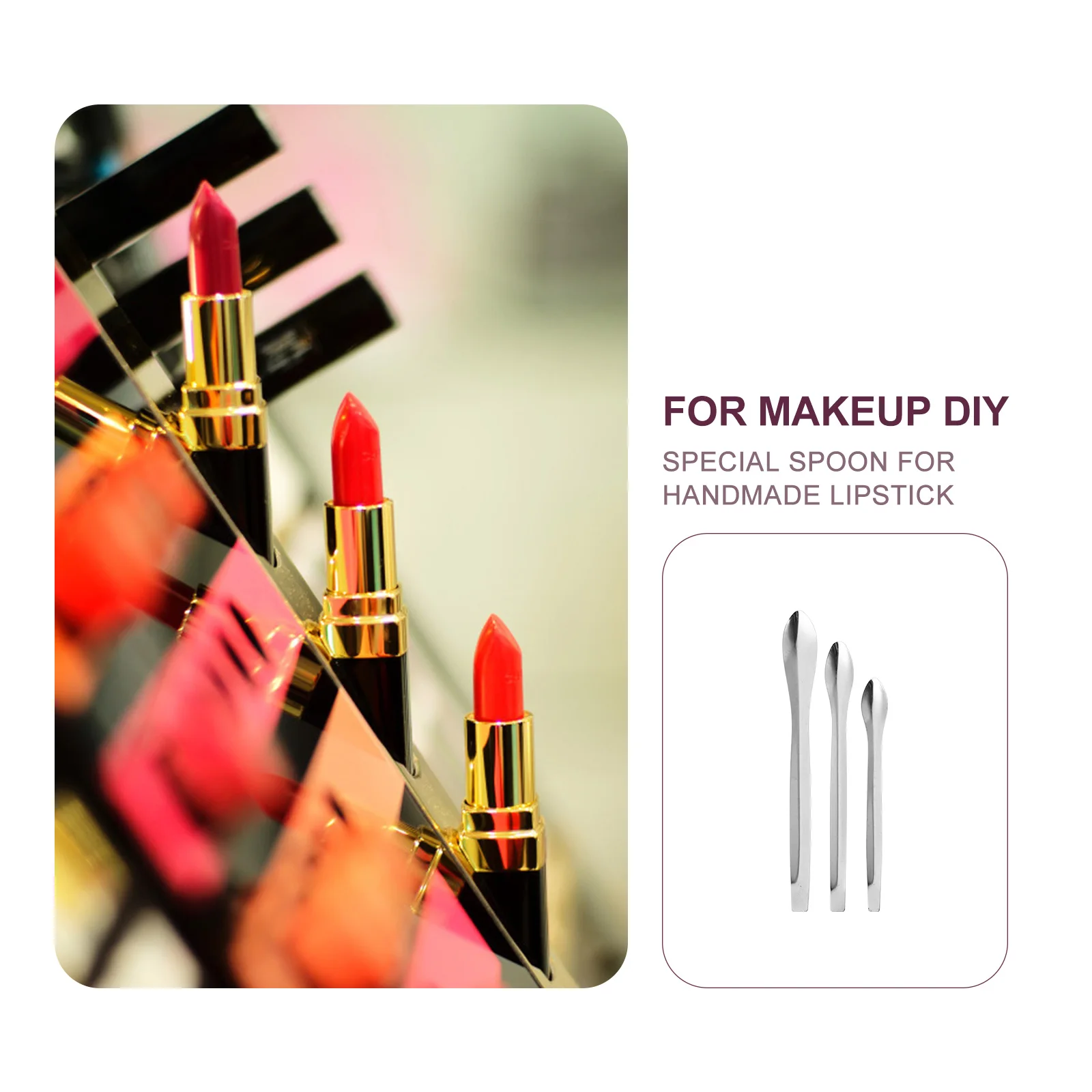 

18pcs Lipstick Subpackaging Tools Scoops Powder Spoons Diy Accessories For Makeup Durable Spoon Sub Wrapping Scoop