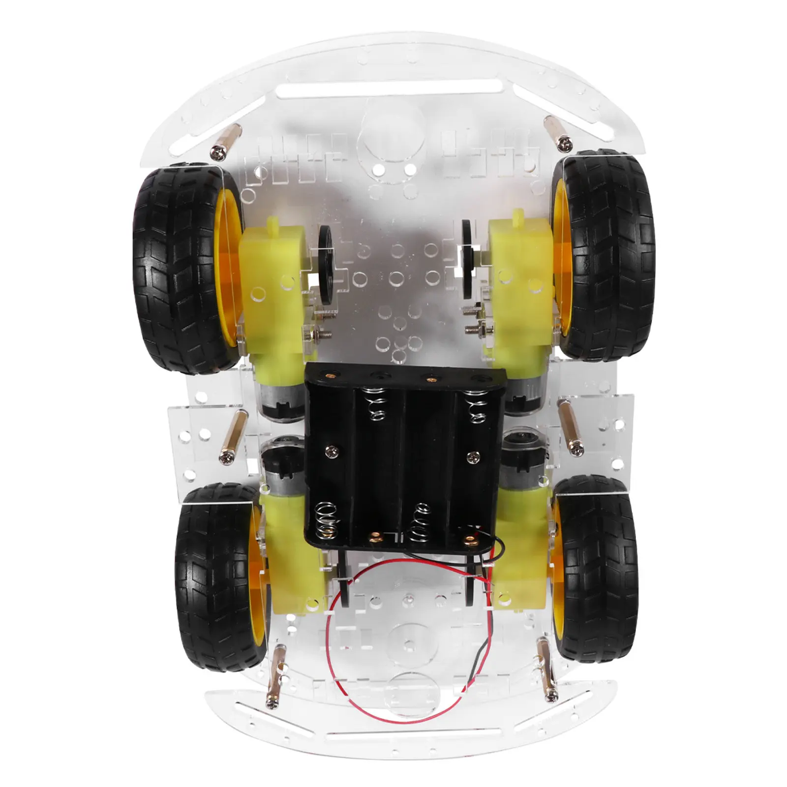 

Smart Robot Car Chassis Kit 4 Wheel Educational DIY Kit Tracing Obstacle Avoidance Distance Measurement Wireless