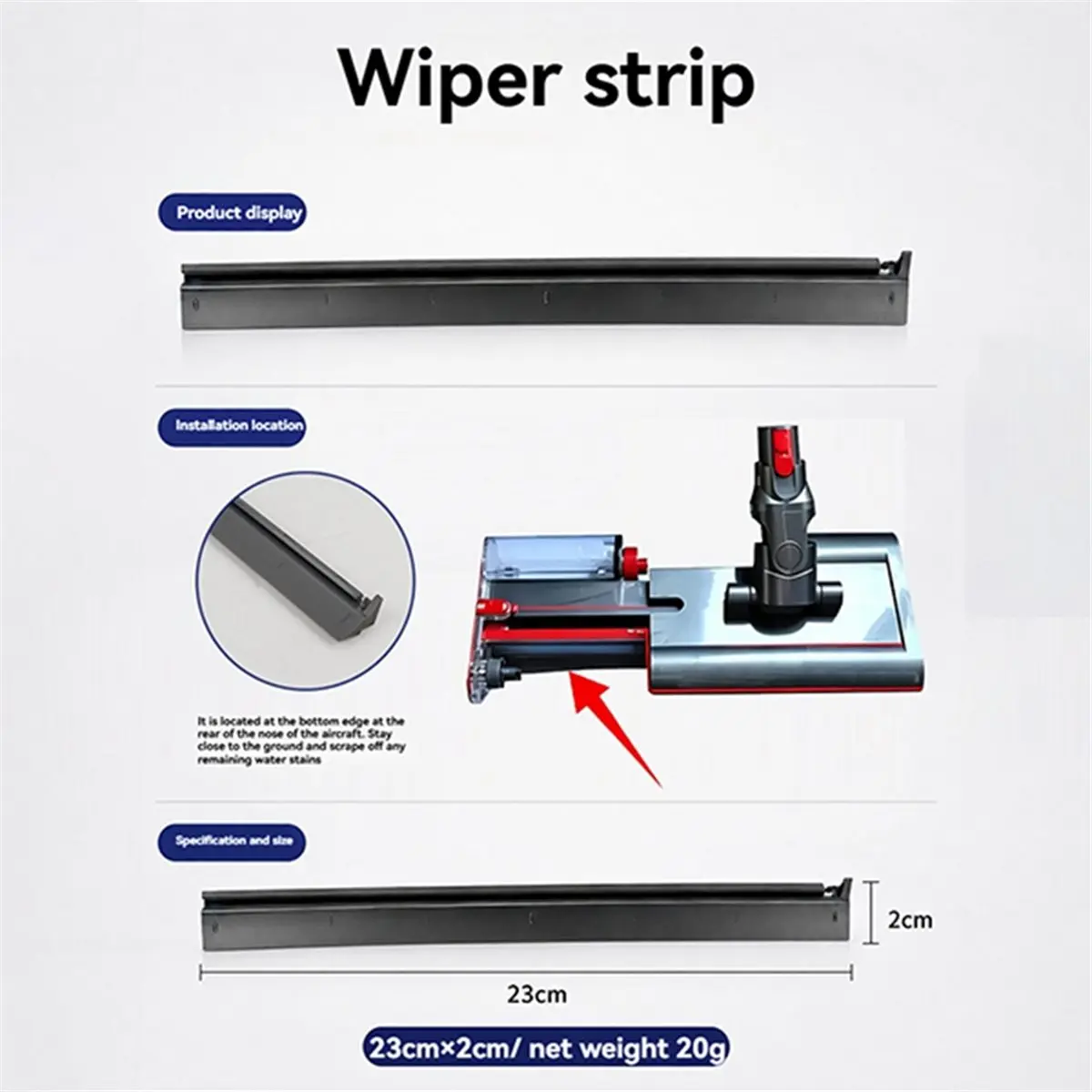 B51CNEW! Floor Scrubber Squeegee For Dyson V12 Naukik Robot Vacuum Cleaner Accessory Replacement Parts