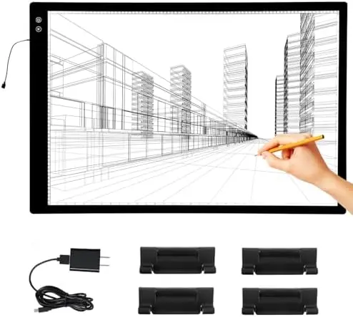 

Перезаряжаемый световой планшет A1 - 3 цвета, 6 уровней яркости, ультратонкий световой бокс для алмазной мозаики и винила