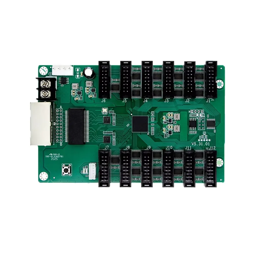 ZH-T12PLUS Full Color LED Display Receiving Card Asynchronous System Card Supports Gigabit Network Card Screen