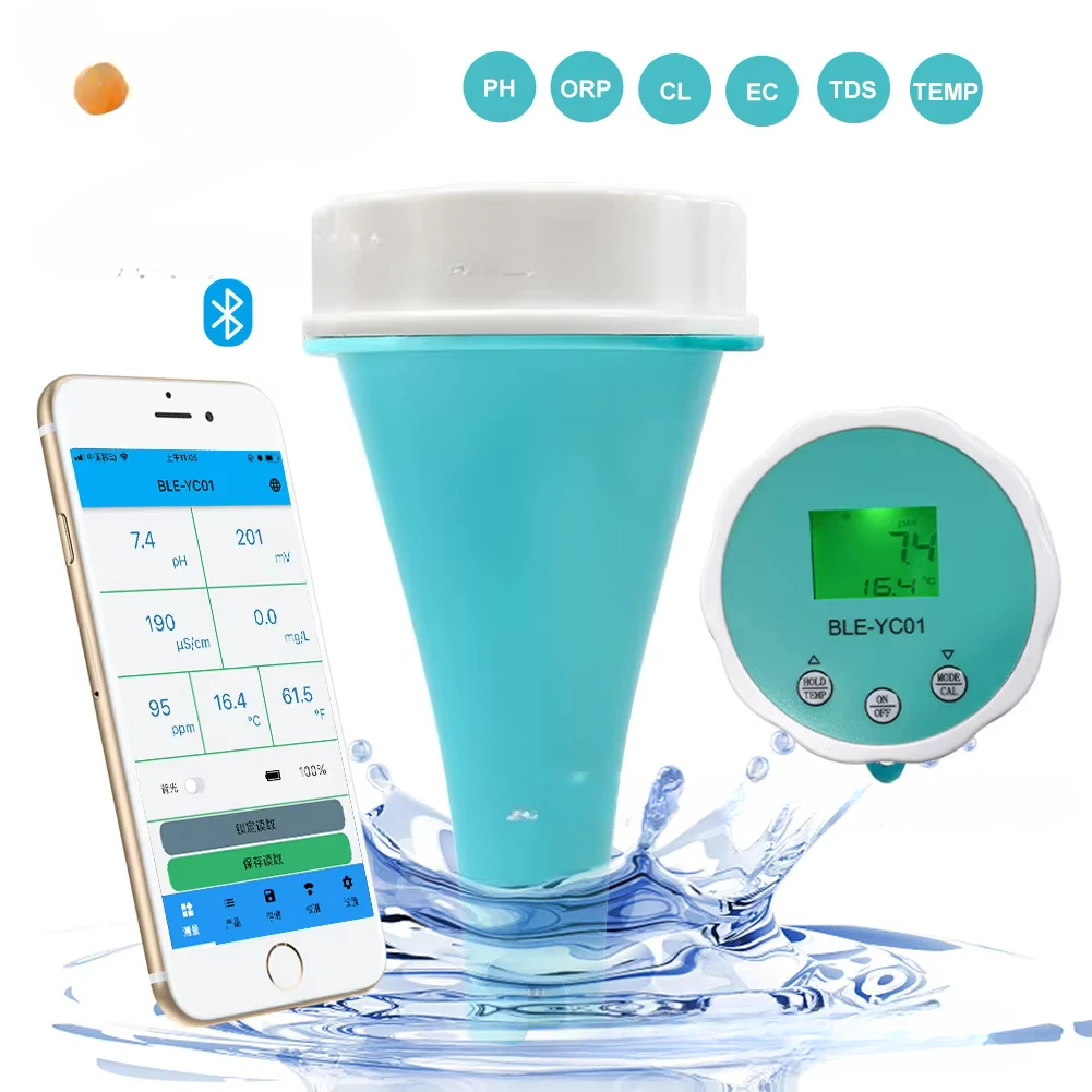 The Most Favorable Price, High Quality  Bluetooth Connection APP Six-in-one Water Quality Detector