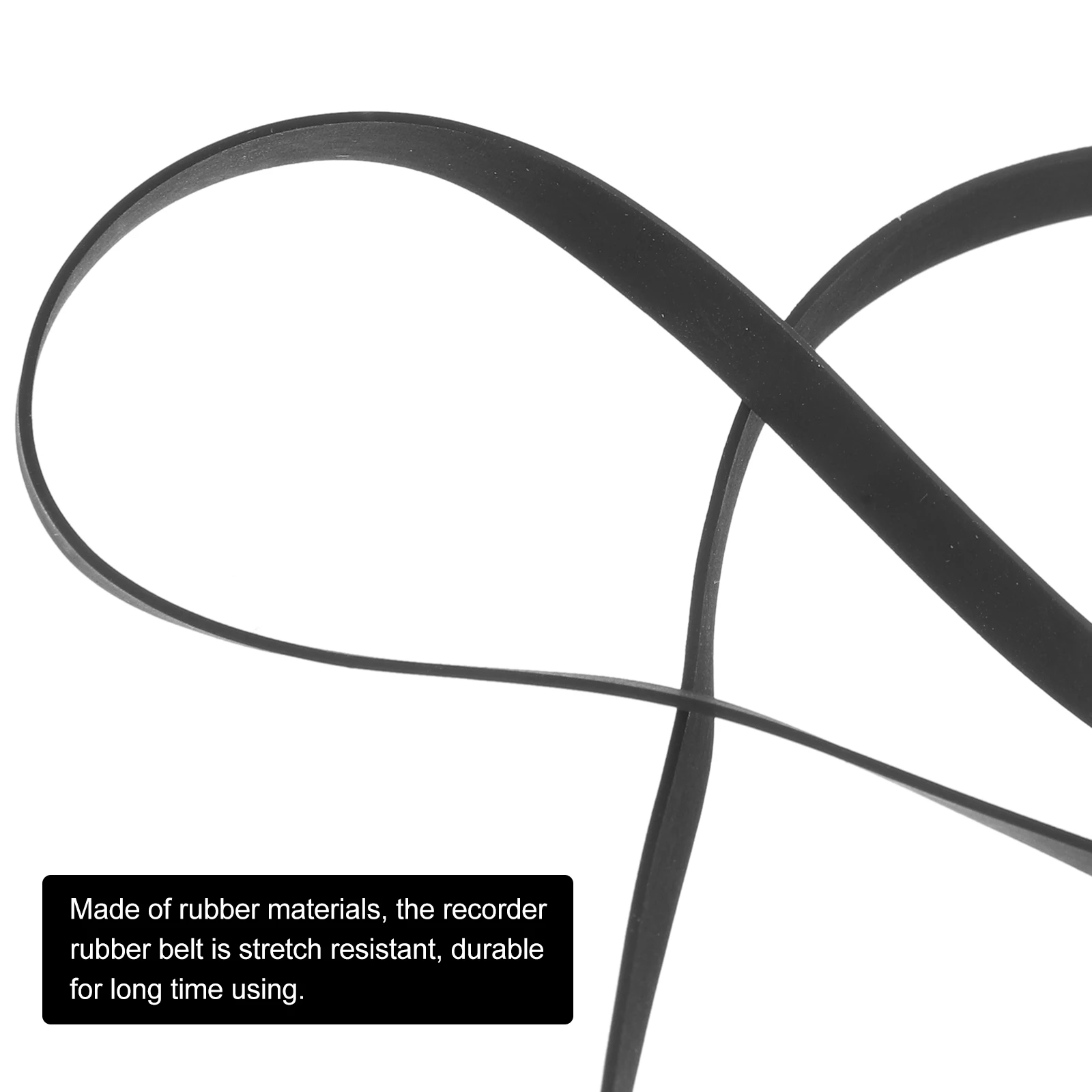 

Belt Replacement Rubber Belt For Player Phonograph Electric Machine Durable Stretch Resistant Easy Install Convenient Use