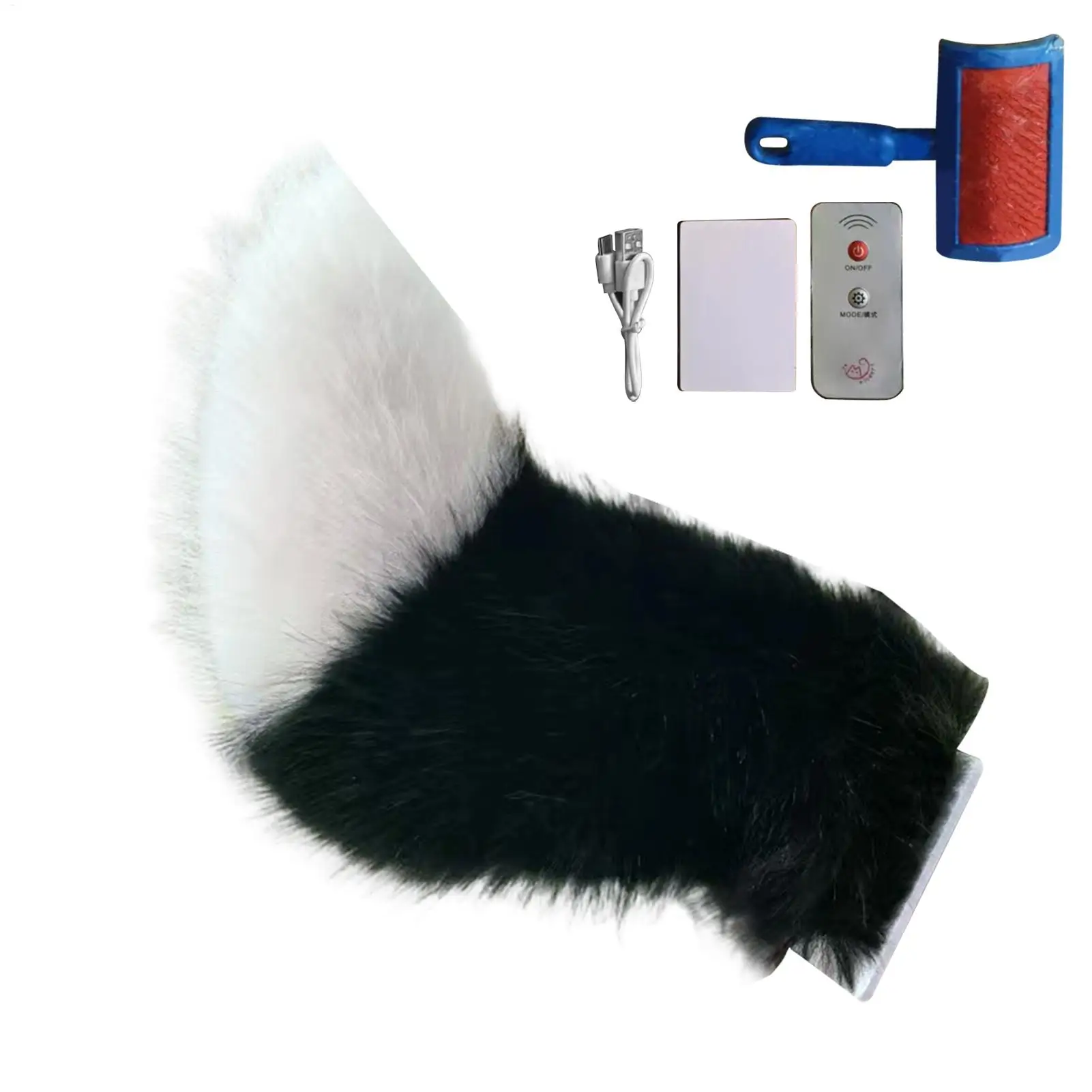 Scooter Plush Tail Remote Control Prank Toy Adjustable Swing Motorcycle Tail For Women Female Rider Anime Costume Outdoor
