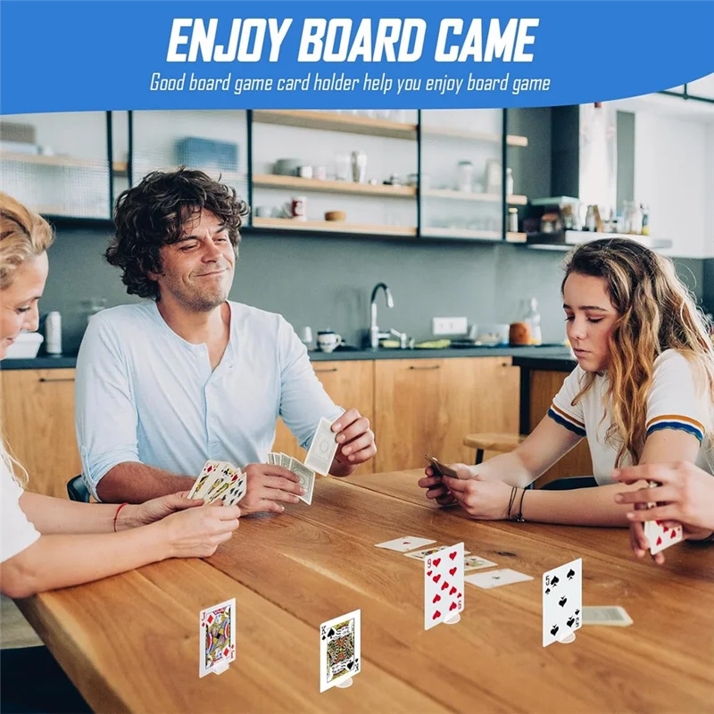 حامل بطاقات ABJO - لحامل صور الطاولة - 98 قطعة من البلاستيك الشفاف للرقم متعدد الاستخدامات للطاولة، حامل بطاقات مكان ألعاب اللوحة #2