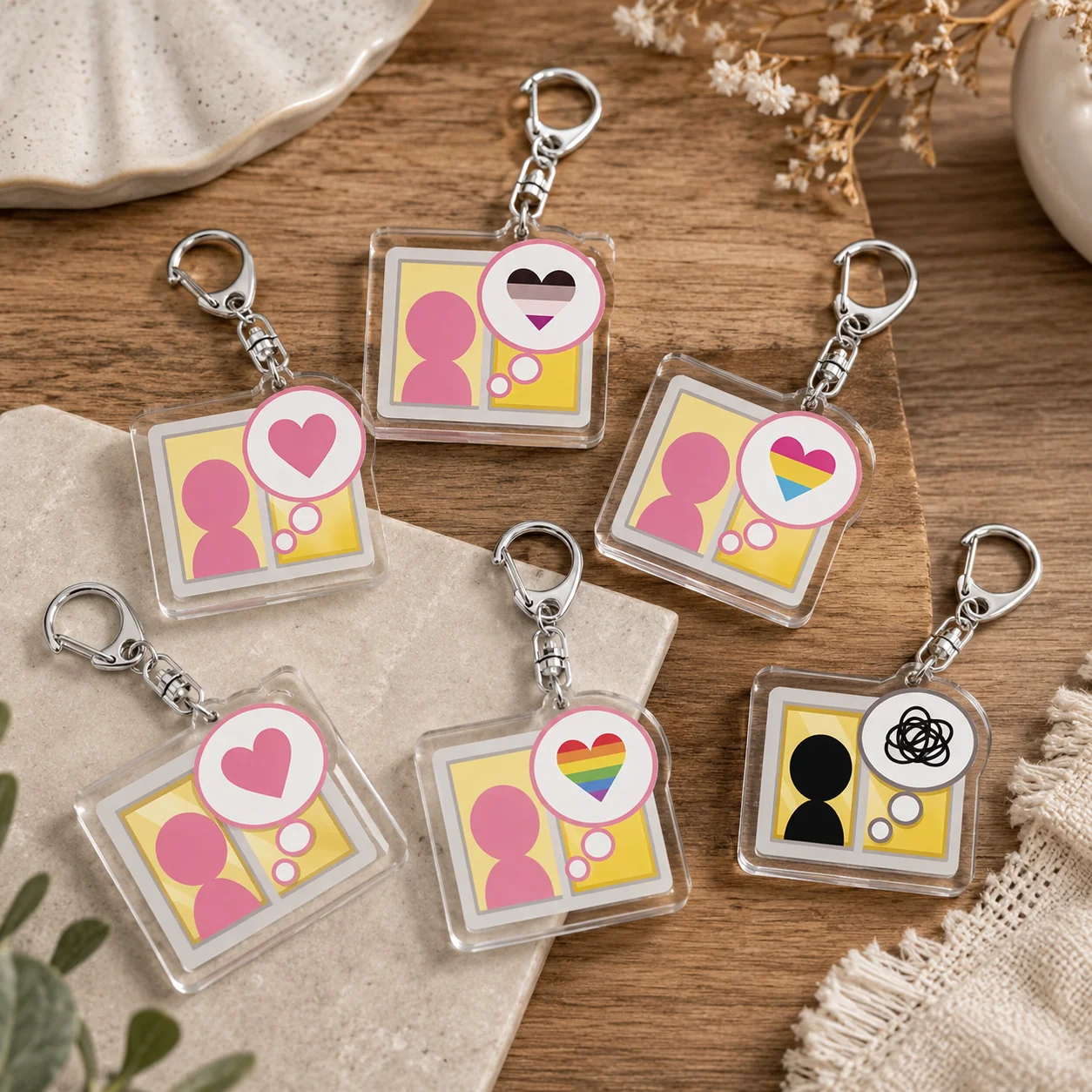 Video Game Peripheral Tomodachi Keychains Bag Charms Creativity Lovely Meme Keyings Jewelry Gaming Fans Friends Gifts
