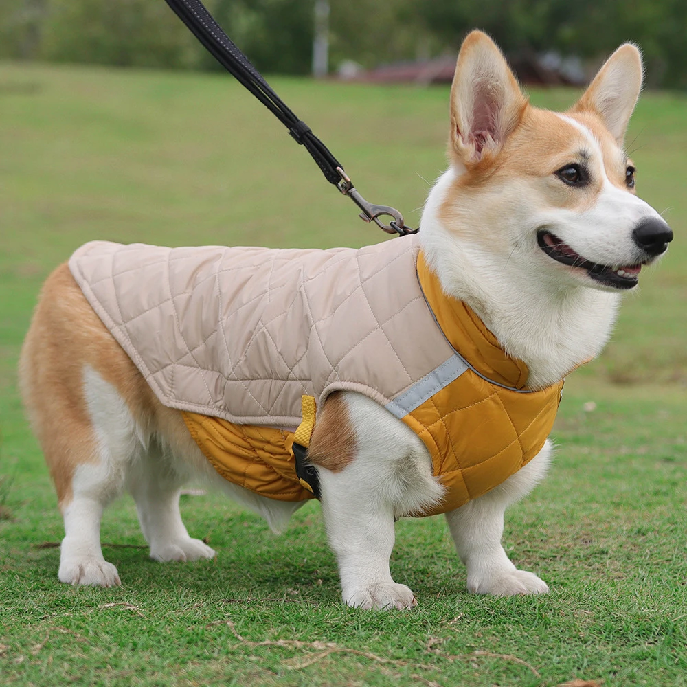 Winter Hund Kleidung Wasserdichte Hund Weste Jacke Für Kleine Große Hunde Warme Haustier Hunde Mantel Gepolsterte Kleidung Französisch Bulldog Outfits – Detail 12