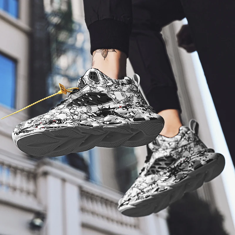 جديد الرجال العصرية أفخم أحذية رياضية مريحة المضادة للانزلاق تنفس احذية الجري أجهزة لياقة خارجية ممارسة الأحذية الرياضية