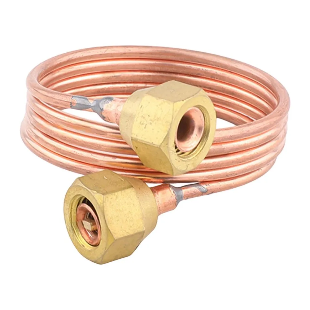 Refrigerator Capillary Tube 3mm Flexible Brass Tubing for Air Conditioner Cooling Loop 1m or 1.5m Length Reliable Fit