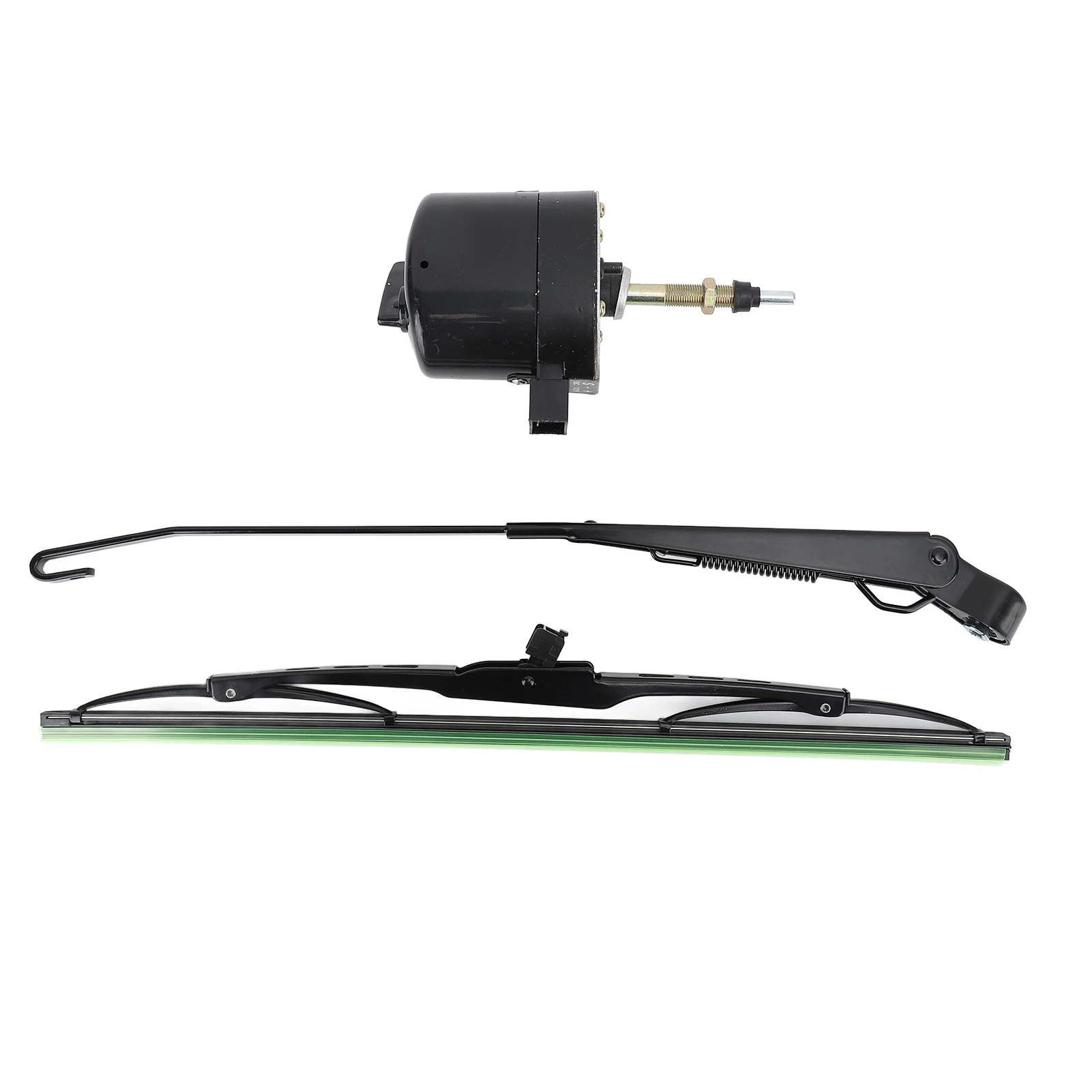 

Windshield Wiper Motor Kit Long Shaft 12v Universal Wiper Motor with Arm and Blade for Willys Jeep Tractor Fishing Boat ATV UTV