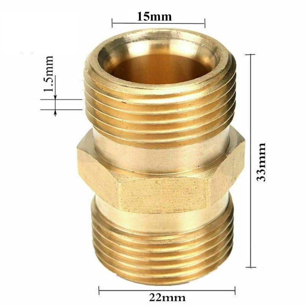 Brand New M22/15mm Male Adapter Male Adapter Inner Diameter15mm M22/15mm Power Pressure Washer Pump Hose Outlet