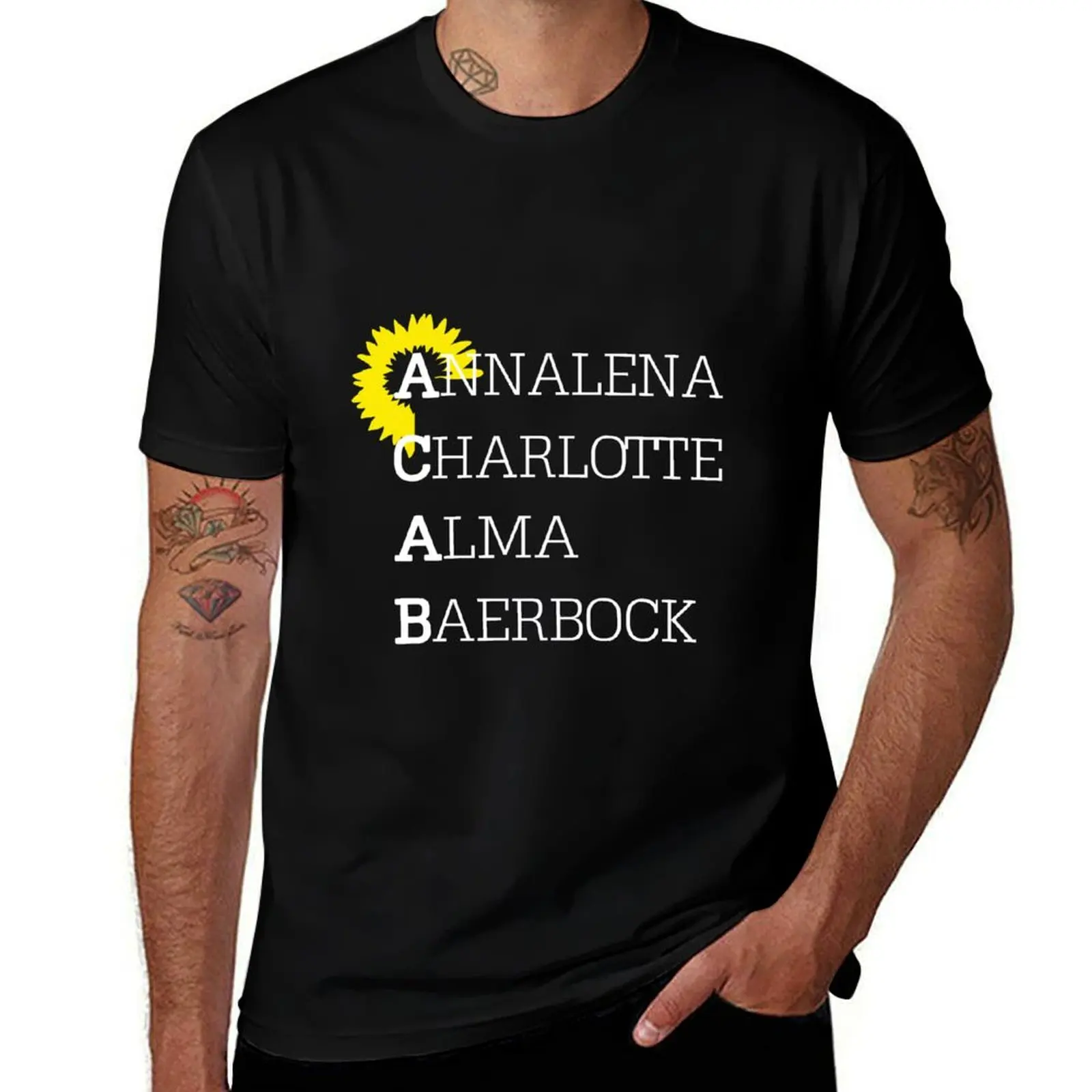 ACAB Gruene Kanzlerin Baerbock Politik Kanzler T-Shirt Plus Size Street Style Tee T-Shirt