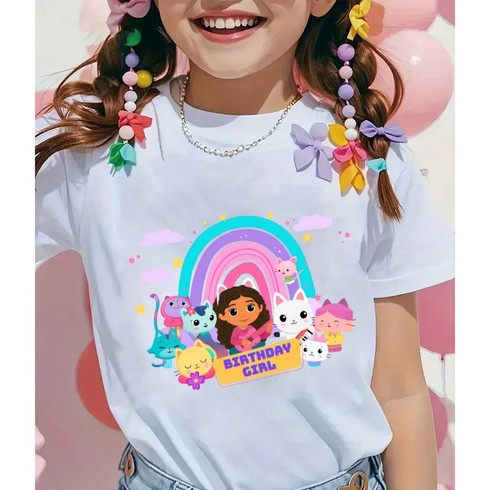 

Хлопковая футболка Gabby's Dollhouse Gabby Cartoon Удобная идея подарка Футболка Stuff