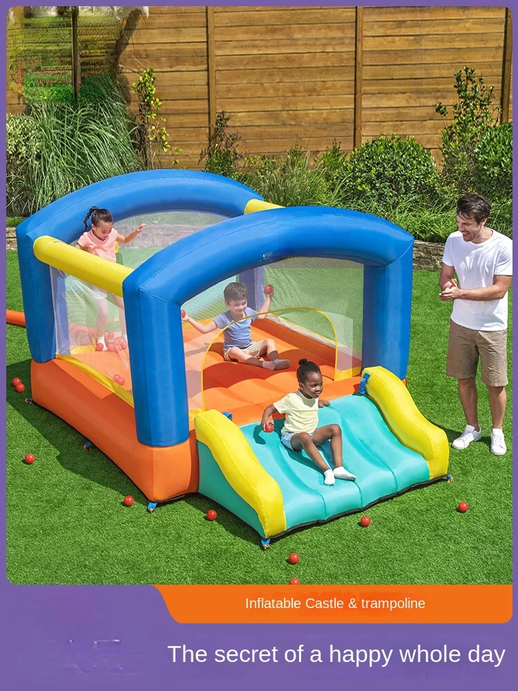 

Children's Inflatable Castle Indoor and Outdoor Large Trampoline Park Home Baby Slide Naughty Castle