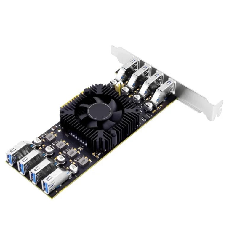 

USB3.2 PCI Express Adapter PCI-E To 8 Port USB 3.2 Expansion Card 4 Channel USB3.0 Pcie X4 Controller Card For Camera