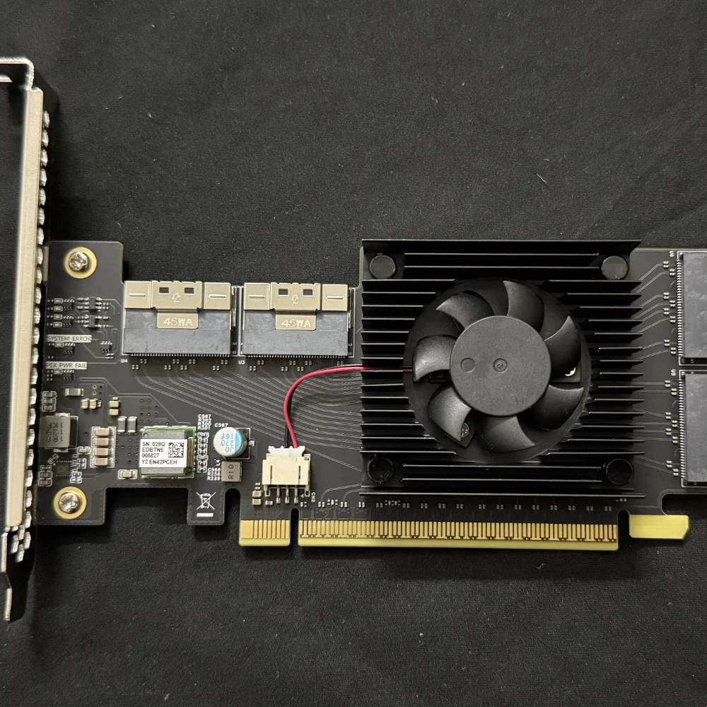 PCIe4.0 PEX88048 Free Split Hard Disk Network Interface Card Graphics Card Expansion Card