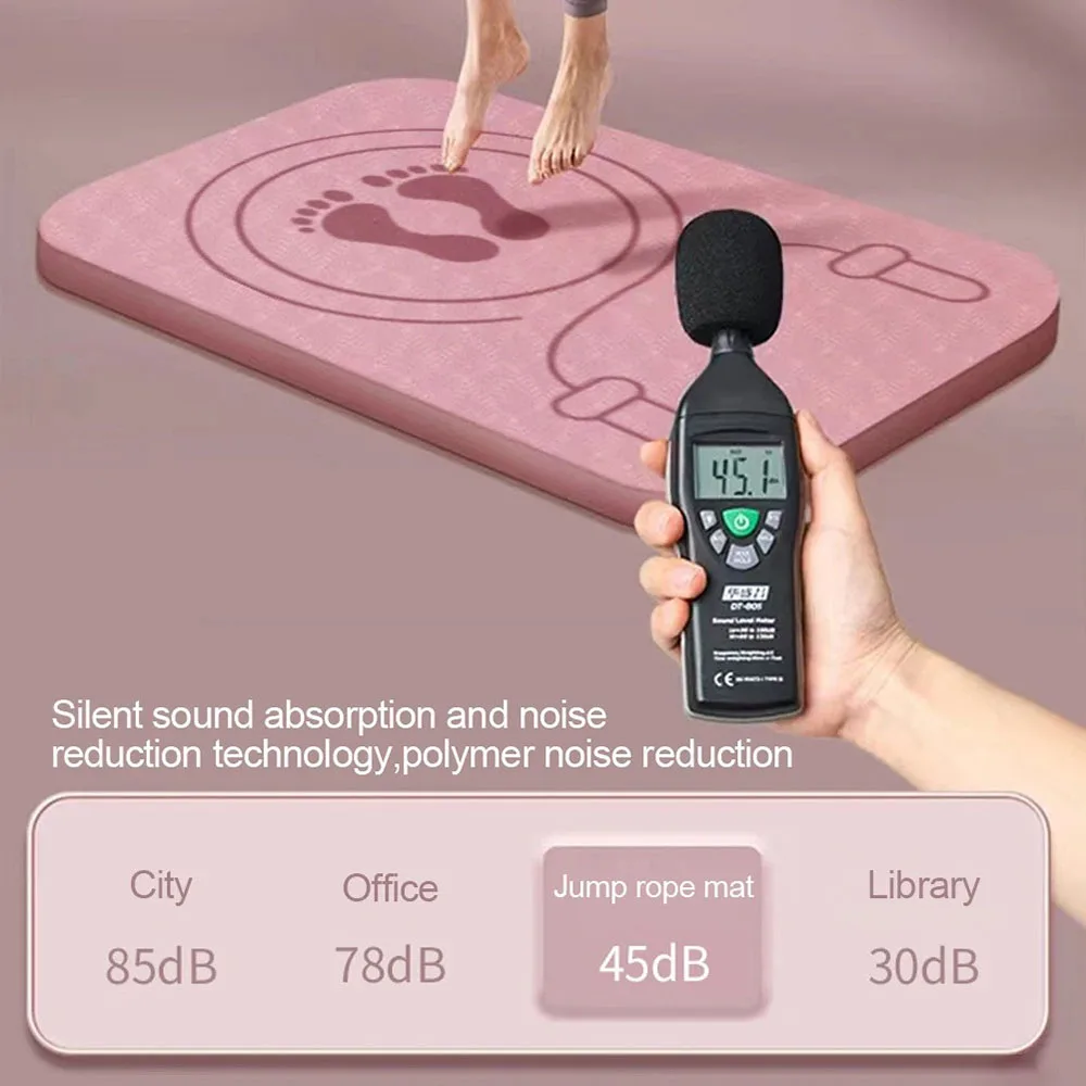 5 ألوان للصدمات الانتقال حبل حصيرة مقاوم للماء عازلة للصوت اللياقة البدنية الوسادة المنزل بساط للتمارين الرياضية TPE المضادة للانزلاق 60x45 سنتيمتر اللاسلكي حبل الوسادة #4