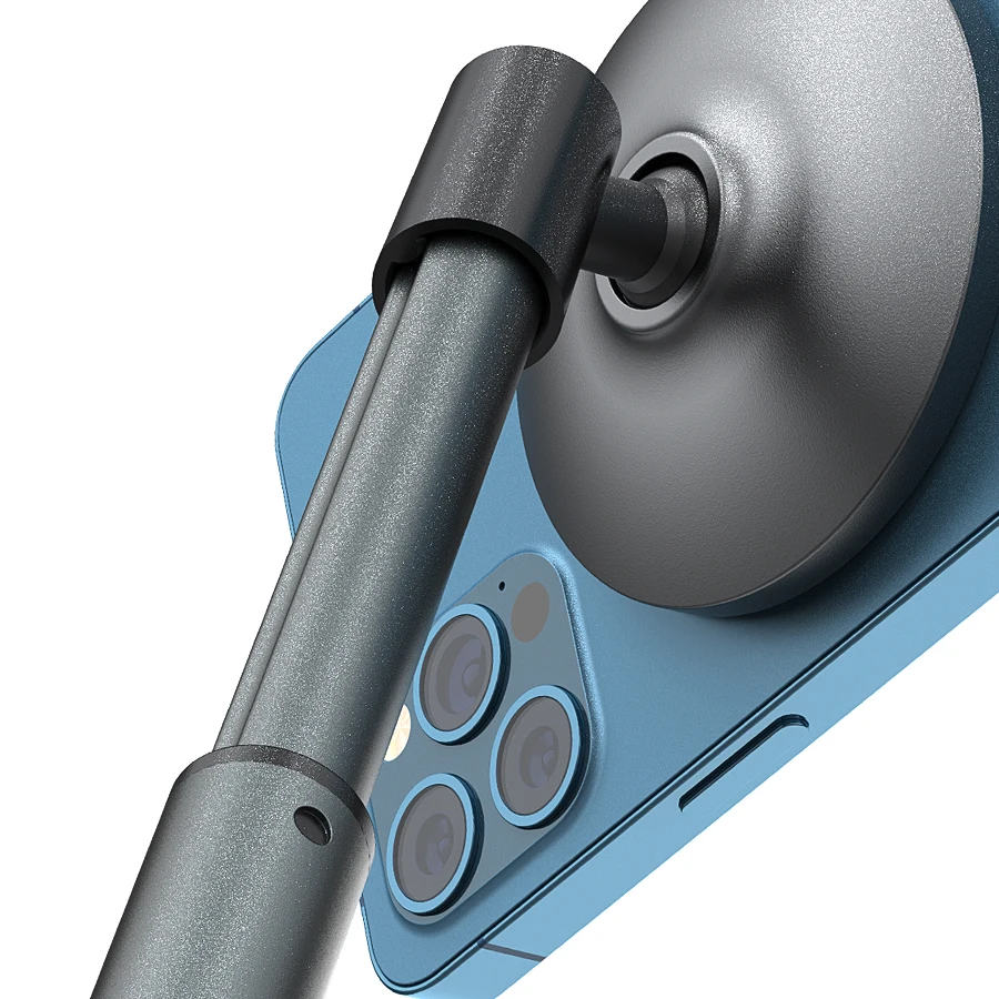 Magnetic Desk Phone Stand for iPhone16 15 14 13/12 - Phone Holder Dock with 360°Rotation, Height&Tilt Adjustable for Office/Home